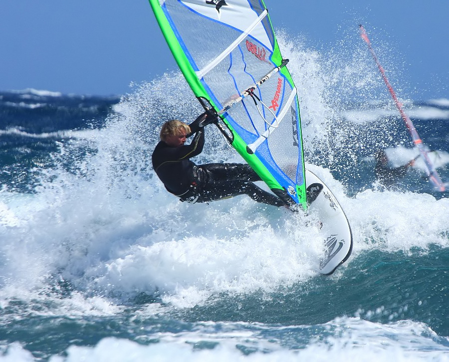 Windsurfing i kitesurfing w El  i El Cabezo, czyli 21.02.2011 na Teneryfie