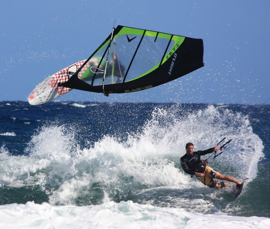 Windsurfing i kitesurfing w El Medano  i El Cabezo, czyli 22.11.2011 na Teneryfie