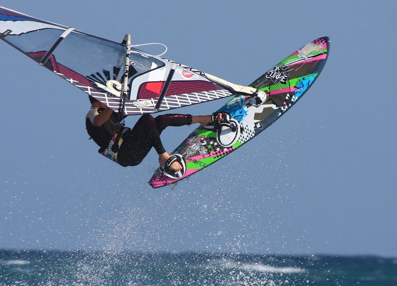 Windsurfing i kitesurfing w El Medano  i El Cabezo, czyli 18.01.2012 na Teneryfie