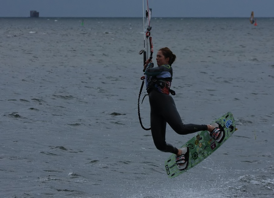 Kitesurfing i windsurfing, czyli 07.09.2012 na play obok OW AUGUSTYNA w Jastarni na Pwyspie Helskim