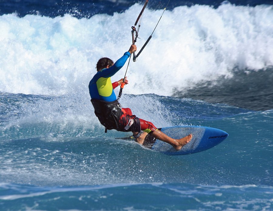 Windsurfing i kitesurfing w El Medano  i El Cabezo, czyli 02.12.2012 na Teneryfie