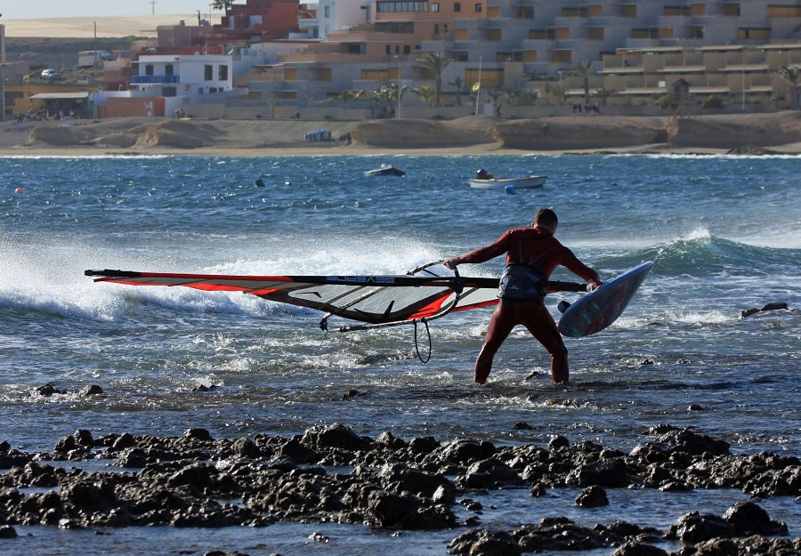 Windsurfing i kitesurfing w El Medano  i El Cabezo, czyli 22.01.2013 na Teneryfie
