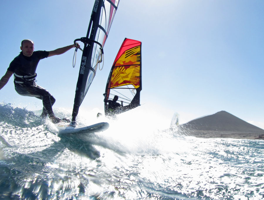 Windsurfing i kitesurfing w El Medano  i El Cabezo, czyli 23.01.2013 na Teneryfie