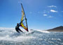 Windsurfing i kitesurfing on Playa del Cabezo in El Medano