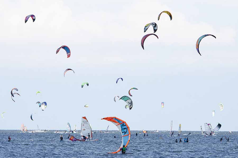 Windsurfing i kitesurfing na Pwyspie Helskim