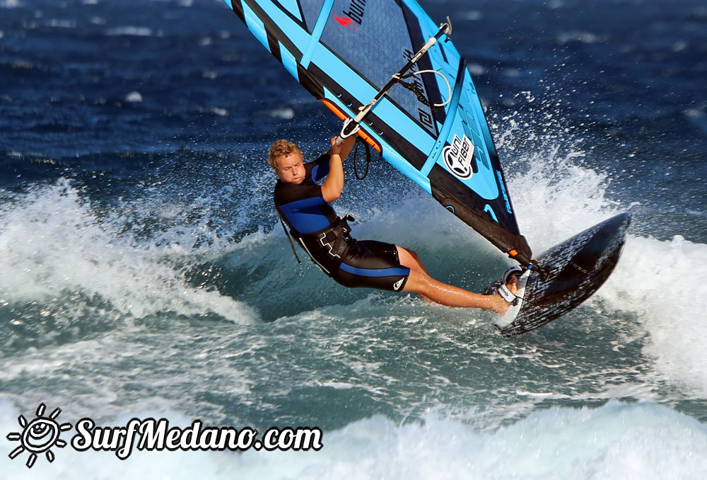 Windsurfing at El Cabezo in El Medano Tenerife 22-03-2014  Tenerife