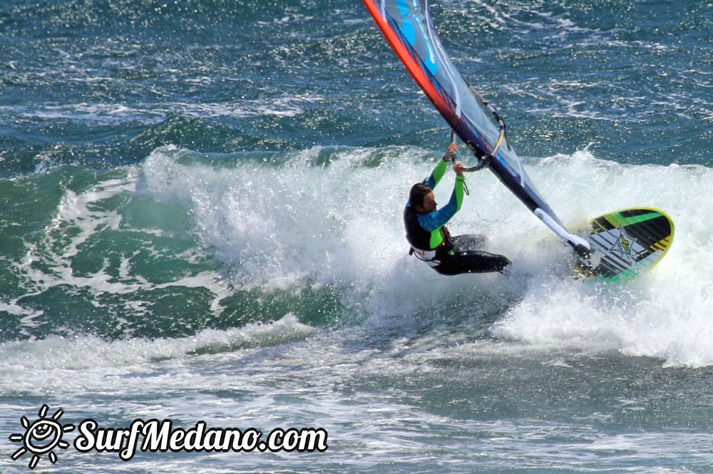 Windsurfing at El Cabezo in El Medano 29-03-2015 