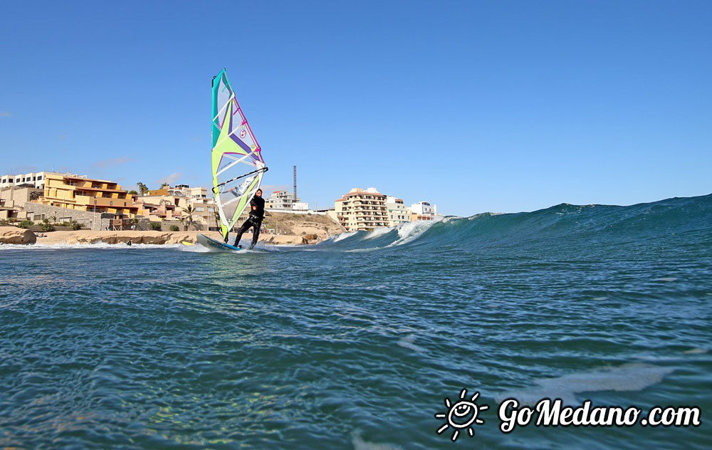  Slalom windsurfing at Playa Tejita and Playa Sur in El Medano  