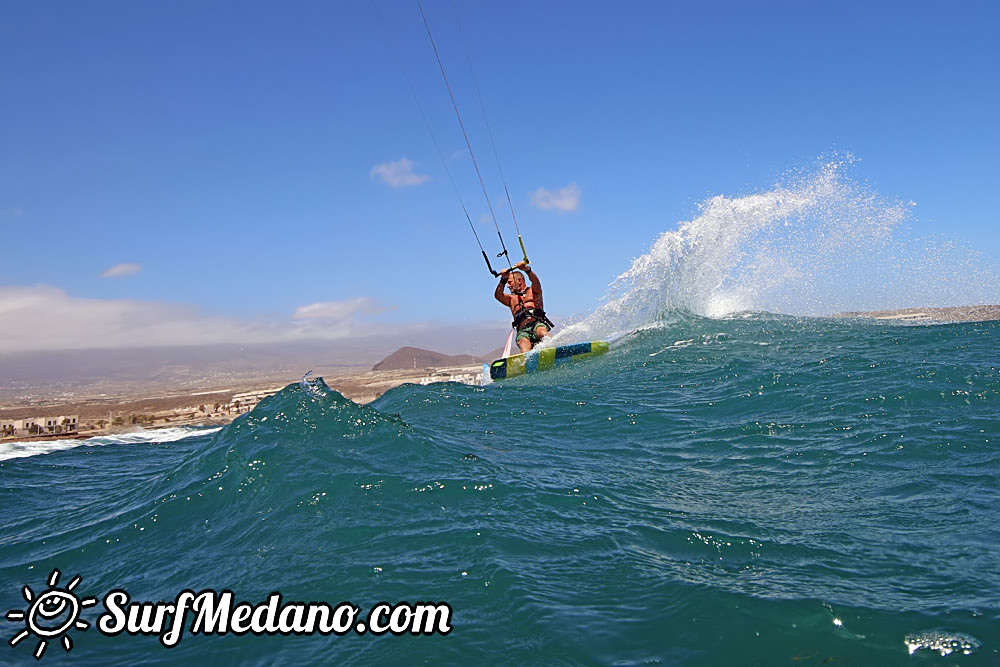 Wave windsurfing at El Cabezo in El Medano 16-09-2016 Tenerife