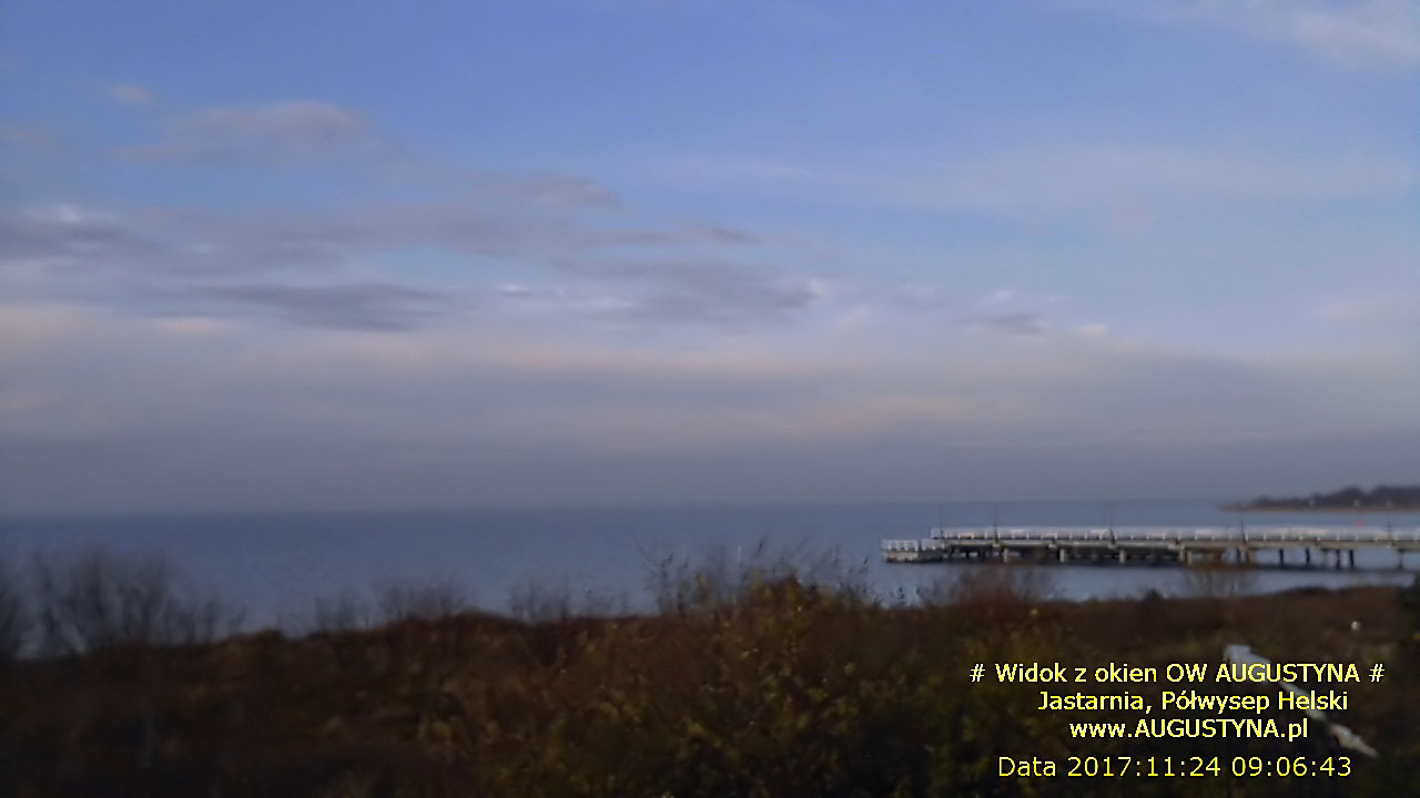 Wczasy nad morzem czyli listopad, słońce, plaża i wiatr widziane z pokoju z widokiem na morze w OW AUGUSTYNA Jastarnia Półwysep Hel