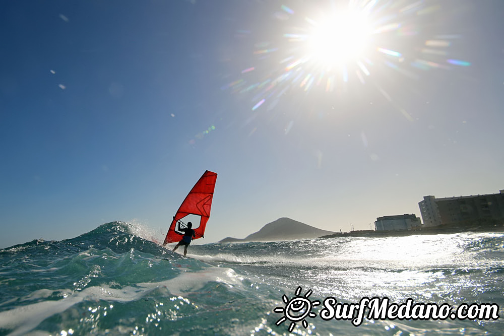  Wave windsurfing at El Cabezo in El Medano Tenerife 18-02-2017 Tenerife