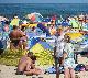 Na plaży w Jastarni, Władysławowie i Kuźnicy na Półwyspie Helskim 