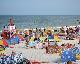 Na plaży w Jastarni, Władysławowie i Kuźnicy na Półwyspie Helskim 