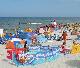 Na plaży w Jastarni, Władysławowie i Kuźnicy na Półwyspie Helskim 