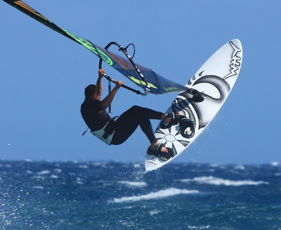Windsurfing i kitesurfing w El  i El Cabezo, czyli 21.02.2011 na Teneryfie