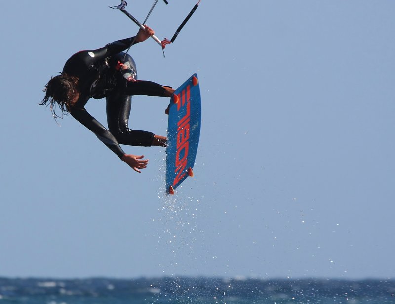 Windsurfing i kitesurfing w El Medano  i El Cabezo, czyli 18.01.2012 na Teneryfie