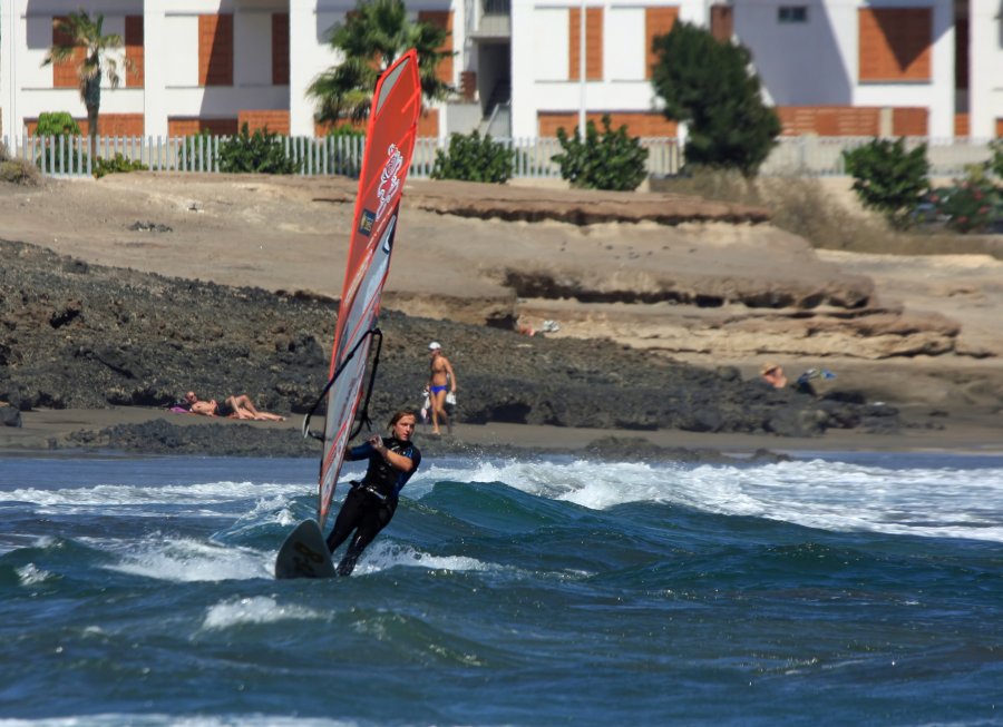 Windsurfing i kitesurfing w El Medano  i El Cabezo, czyli 23.10.2012 na Teneryfie