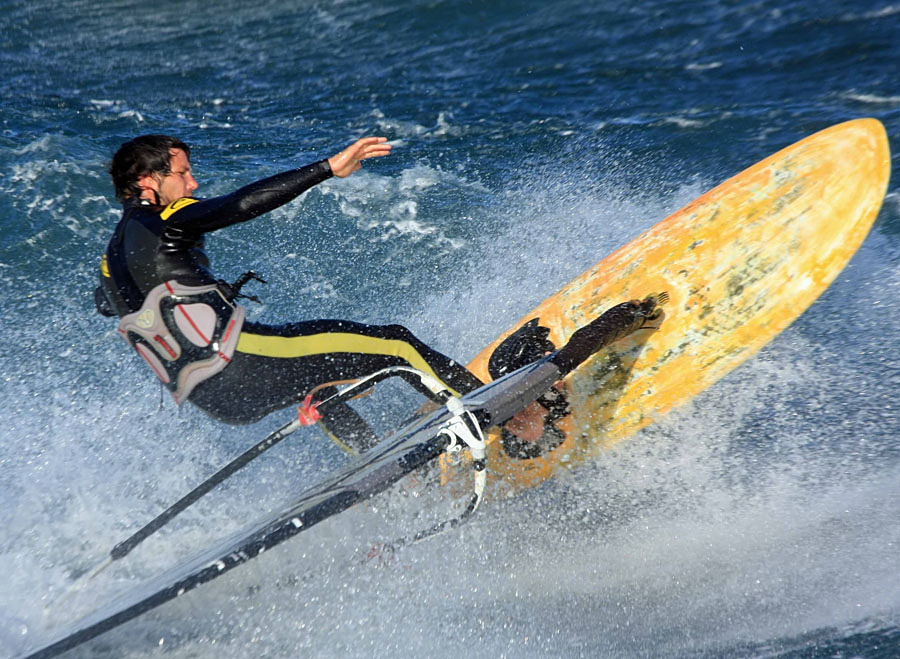 Windsurfing i kitesurfing w El Medano  i El Cabezo, czyli 14.01.2013 na Teneryfie