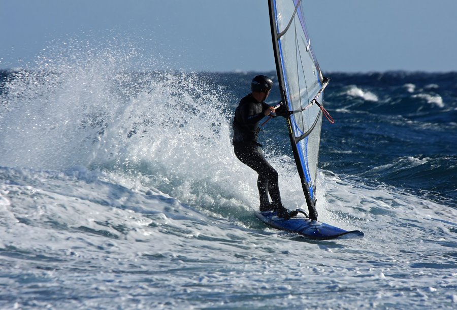 Windsurfing i kitesurfing w El Medano  i El Cabezo, czyli 22.01.2013 na Teneryfie
