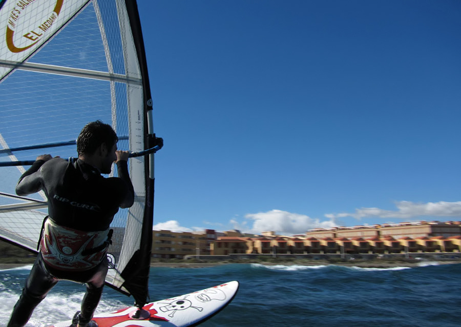 Windsurfing i kitesurfing w El Medano  i El Cabezo, czyli 27.01.2013 na Teneryfie