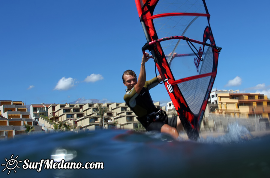 3 in 1 = surfing + kiteboarding + windsurfing in 1 day on Tenerife