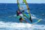 Windsurfing and kitesurfing at Muelle Harbour Wall in El Medano Tenerife