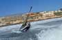 Wave riding and back looping at Playa Sur in El Medano