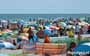 Niedziela 10-08-2014 na plaży w Jastarni na Półwyspie Helskim