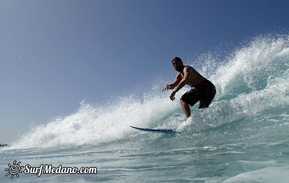 Surfing in Los Christianos 24-10-2014  Tenerife