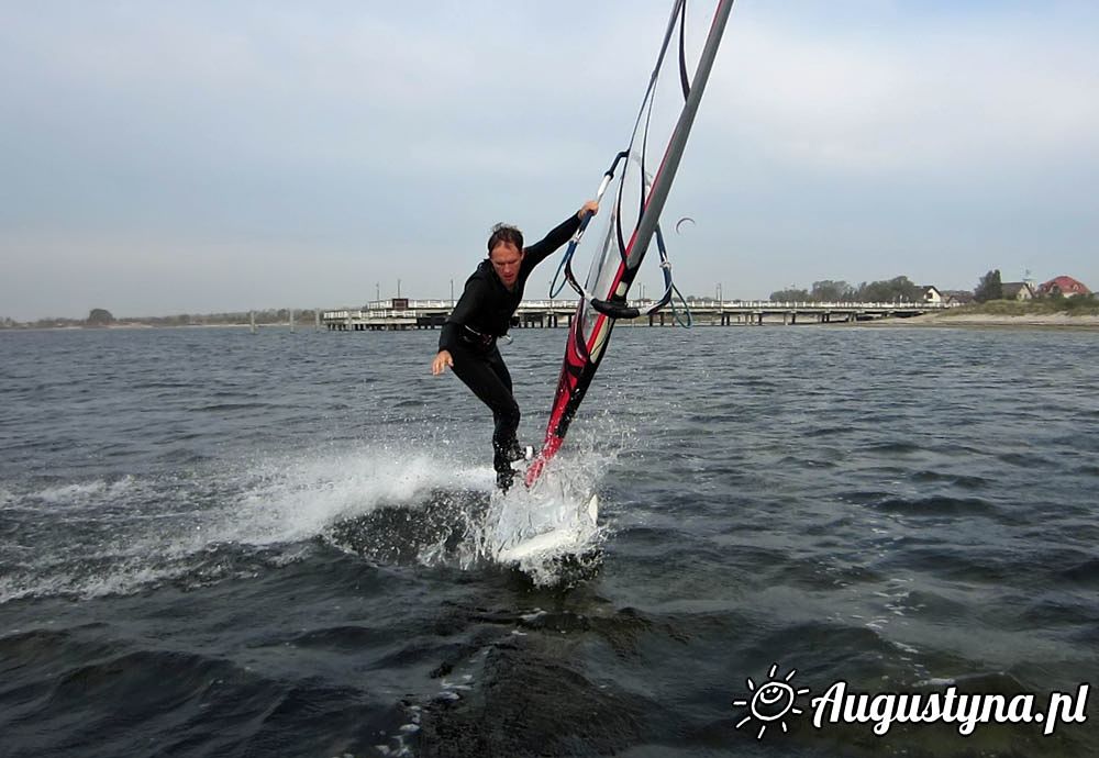 Windsurfing i kitesurfing 27-10-2014 w Jastarni na Półwyspie Helskim