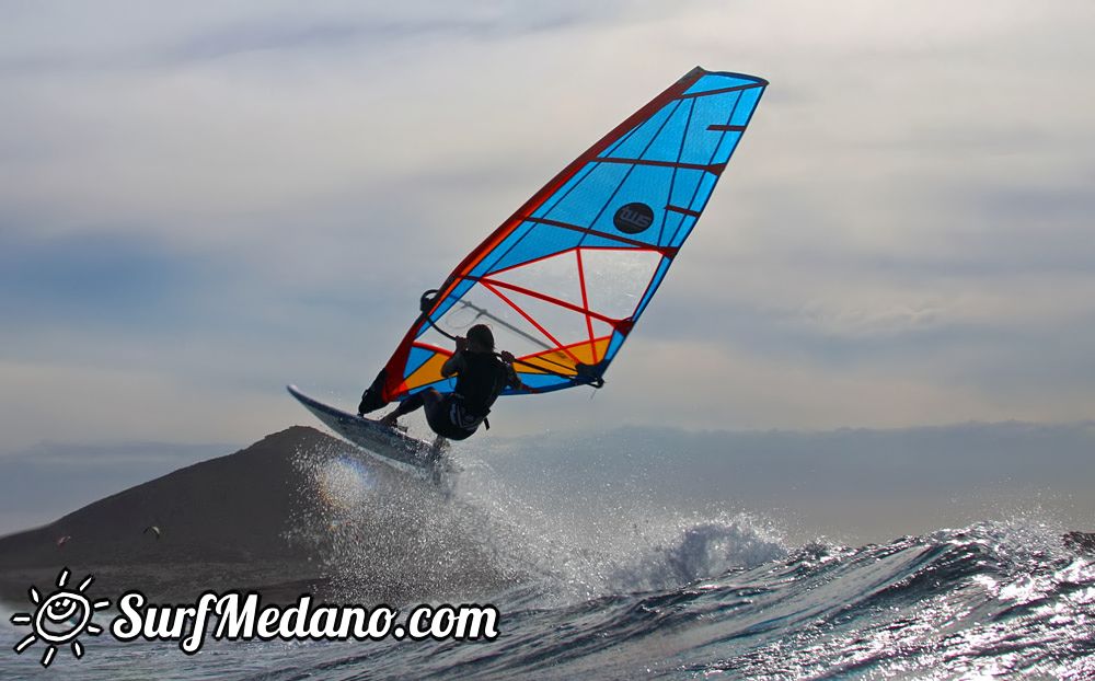 Windsurfing with TWS at Playa Sur in El Medano