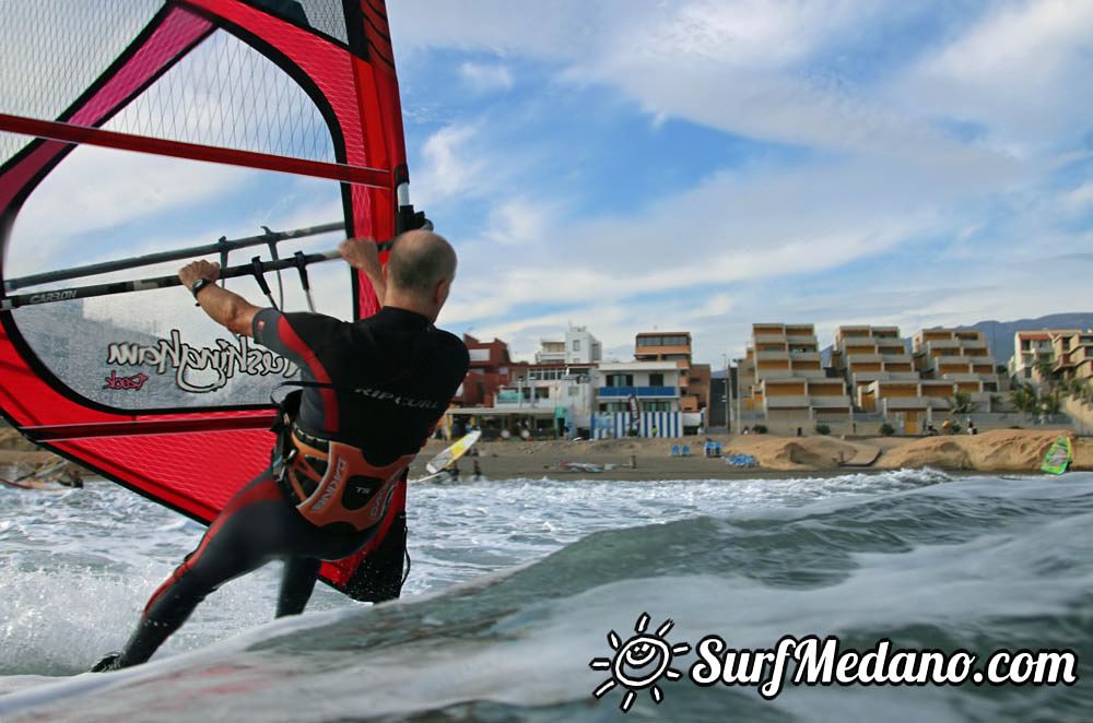 Windsurfing with TWS at Playa Sur in El Medano