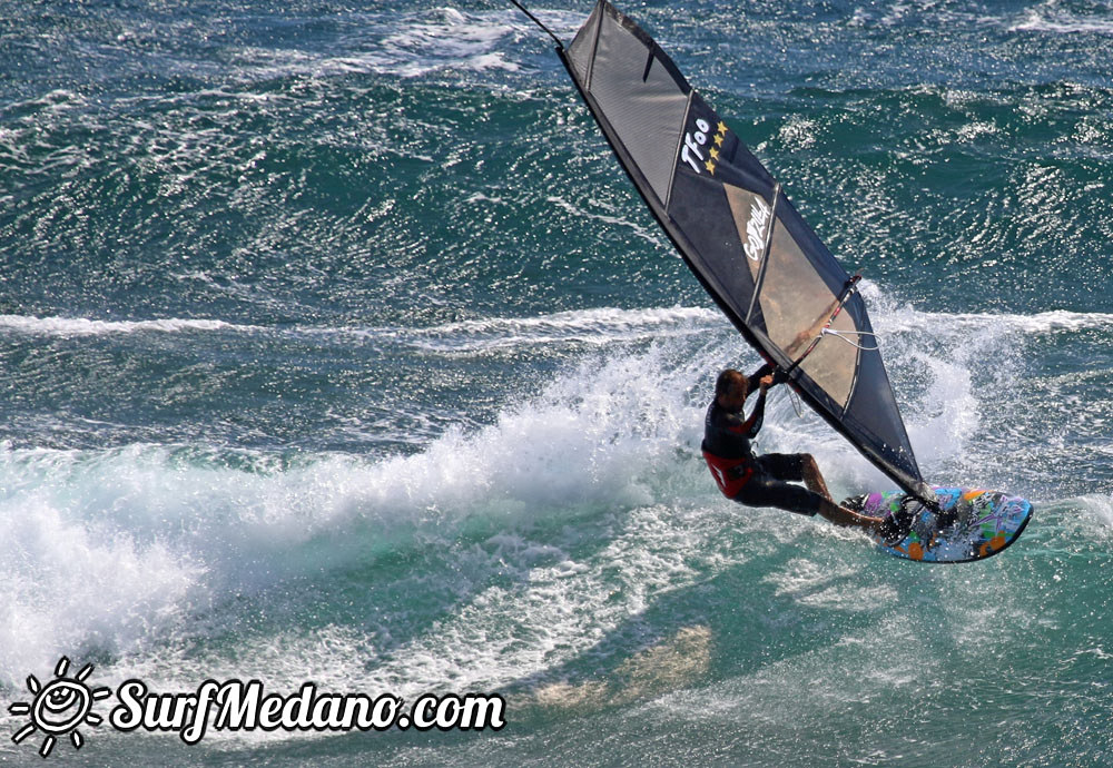 Windsurfing at El Cabezo in El Medano 29-03-2015 