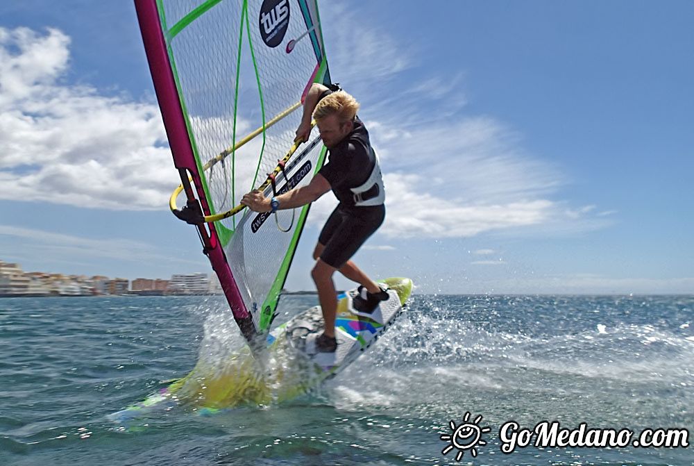 Fun freestyle 3style with south wind in El Medano 08-05-2016 Tenerife