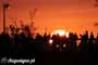 Zachód słońca widziany z OW AUGUSTYNA w Jastarni na Półwyspie Helskim